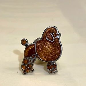 Poodle Dog Lapel Pin By MAFCO Vintage